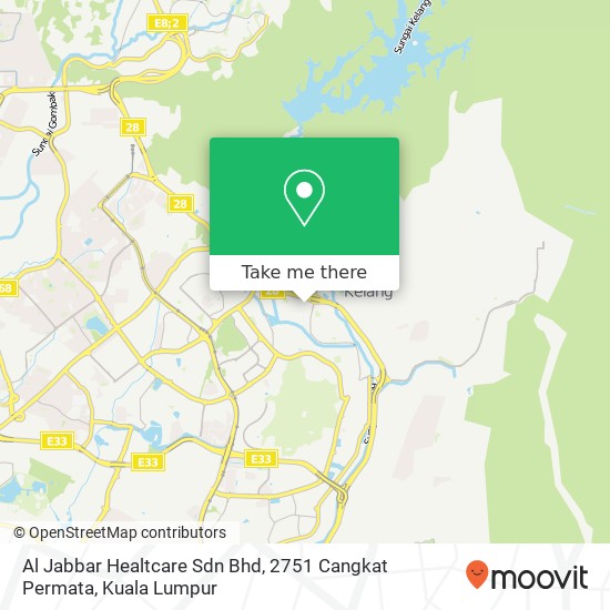 Al Jabbar Healtcare Sdn Bhd, 2751 Cangkat Permata map