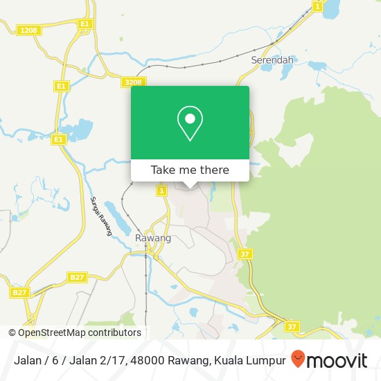 Jalan / 6 / Jalan 2 / 17, 48000 Rawang map