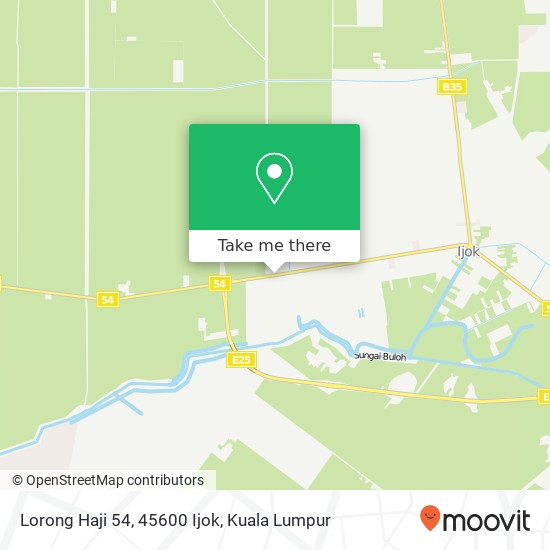 Peta Lorong Haji 54, 45600 Ijok