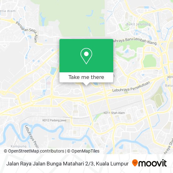 Jalan Raya Jalan Bunga Matahari 2 / 3 map