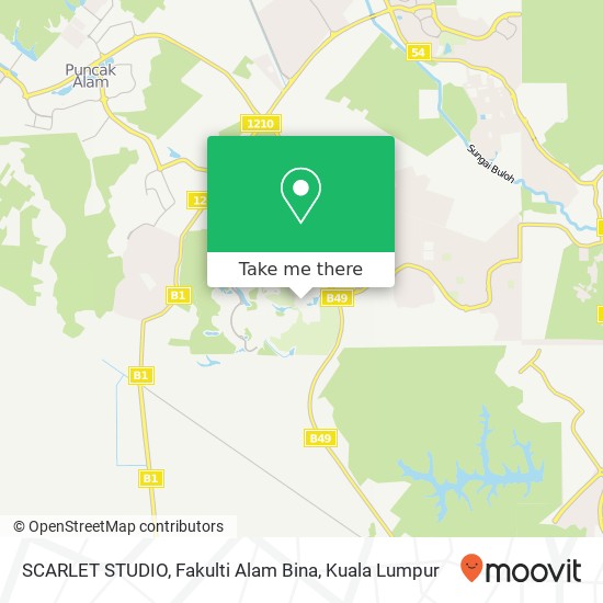 Peta SCARLET STUDIO, Fakulti Alam Bina