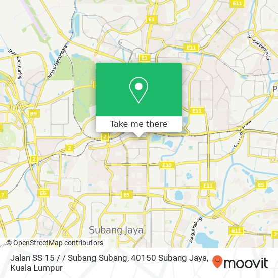 Jalan SS 15 / / Subang Subang, 40150 Subang Jaya map