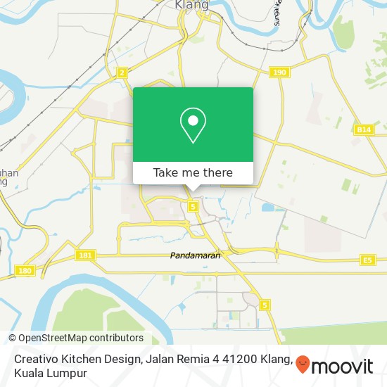 Creativo Kitchen Design, Jalan Remia 4 41200 Klang map