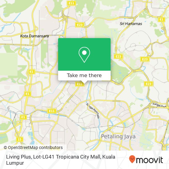 Living Plus, Lot-LG41 Tropicana City Mall map