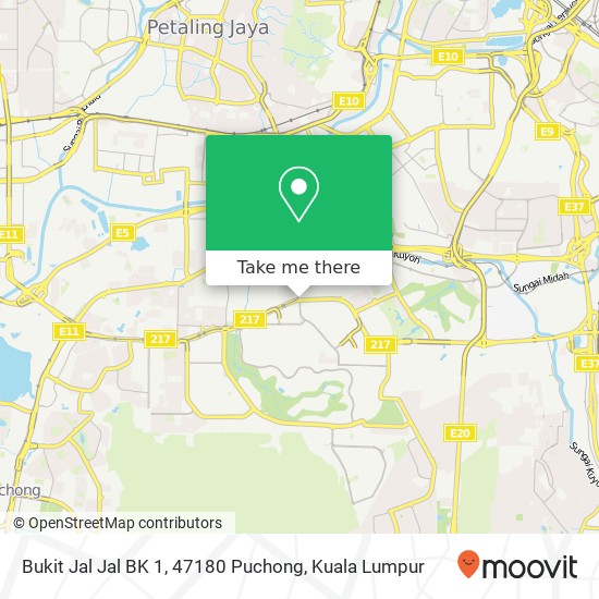 Bukit Jal Jal BK 1, 47180 Puchong map