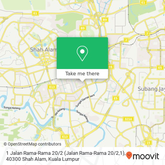 1 Jalan Rama-Rama 20 / 2 (Jalan Rama-Rama 20 / 2,1), 40300 Shah Alam map