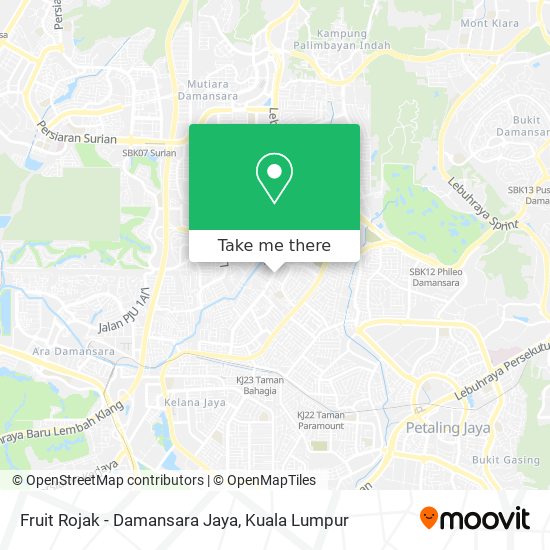 Fruit Rojak - Damansara Jaya map