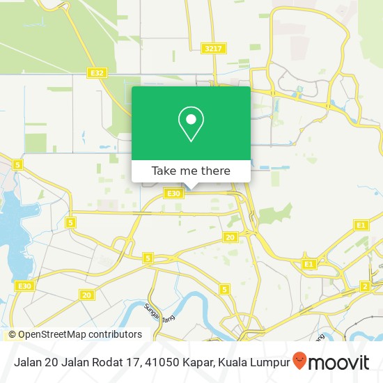 Jalan 20 Jalan Rodat 17, 41050 Kapar map