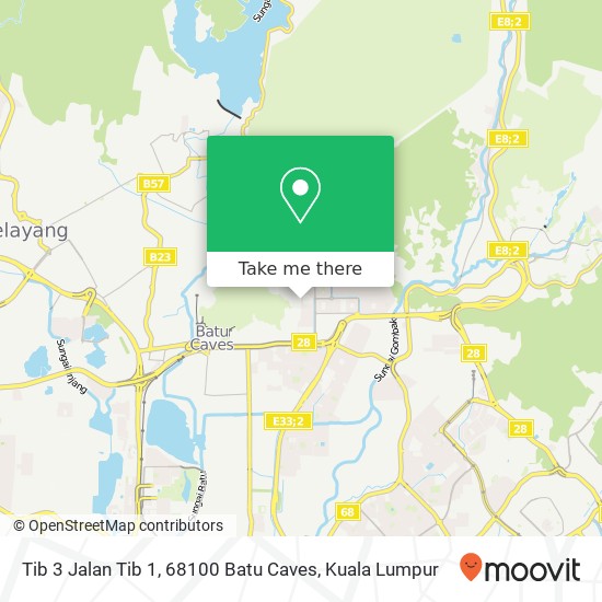 Tib 3 Jalan Tib 1, 68100 Batu Caves map