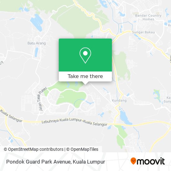 Pondok Guard Park Avenue map