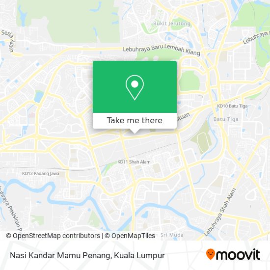 Nasi Kandar Mamu Penang map