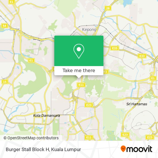 Burger Stall Block H map