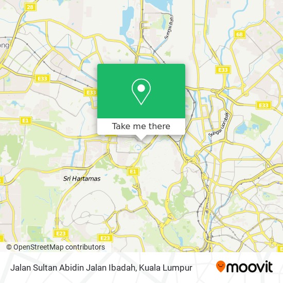Peta Jalan Sultan Abidin Jalan Ibadah