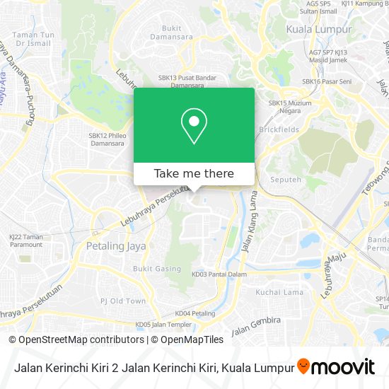 Peta Jalan Kerinchi Kiri 2 Jalan Kerinchi Kiri