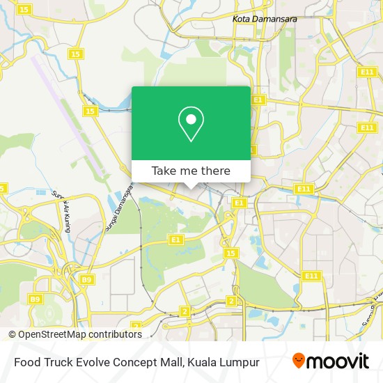 Food Truck Evolve Concept Mall map