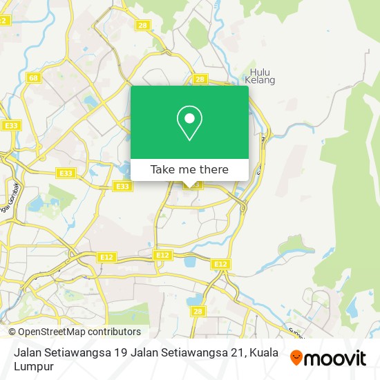 Peta Jalan Setiawangsa 19 Jalan Setiawangsa 21