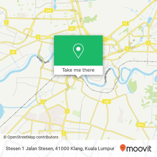 Peta Stesen 1 Jalan Stesen, 41000 Klang