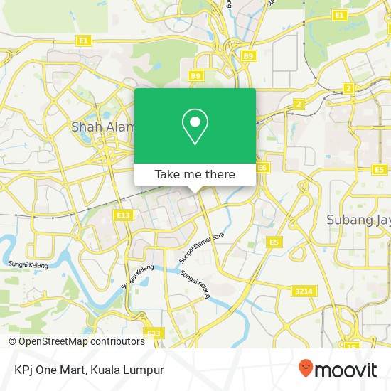 KPj One Mart map