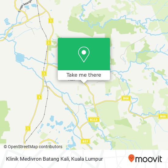 Klinik Medivron Batang Kali map