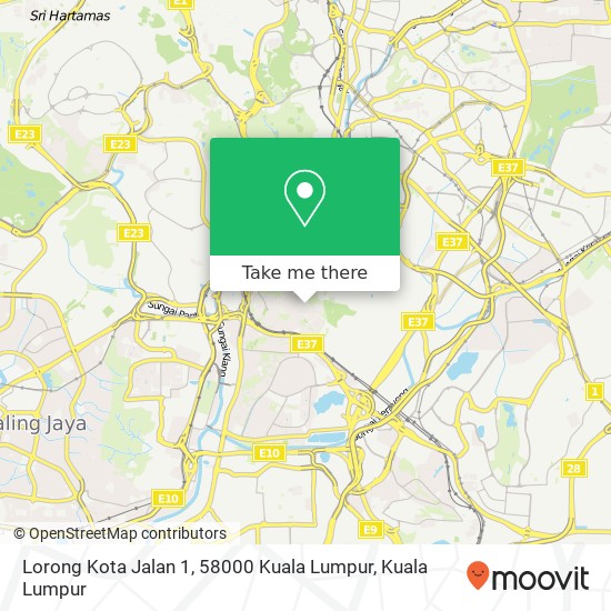 Lorong Kota Jalan 1, 58000 Kuala Lumpur map