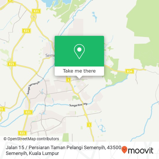 Jalan 15 / Persiaran Taman Pelangi Semenyih, 43500 Semenyih map