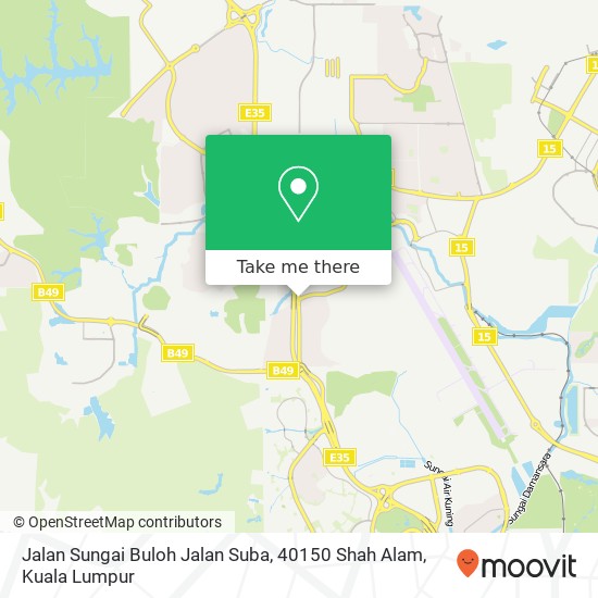 Jalan Sungai Buloh Jalan Suba, 40150 Shah Alam map