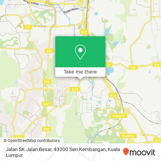 Peta Jalan SK Jalan Besar, 43300 Seri Kembangan