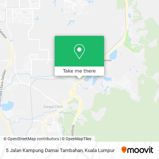 Peta 5 Jalan Kampung Damai Tambahan