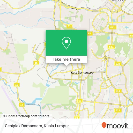 Peta Ceniplex Damansara