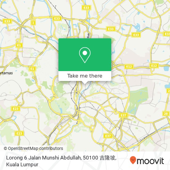 Peta Lorong 6 Jalan Munshi Abdullah, 50100 吉隆坡