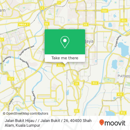 Jalan Bukit Hijau / / Jalan Bukit / 26, 40400 Shah Alam map