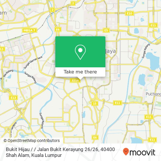 Bukit Hijau / / Jalan Bukit Kerayung 26 / 26, 40400 Shah Alam map