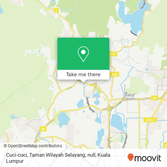 Cuci-cuci, Taman Wilayah Selayang, null map