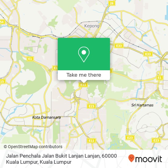 Jalan Penchala Jalan Bukit Lanjan Lanjan, 60000 Kuala Lumpur map