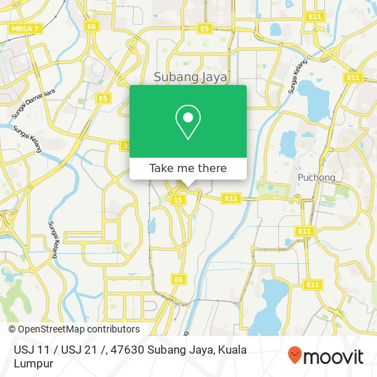 USJ 11 / USJ 21 /, 47630 Subang Jaya map