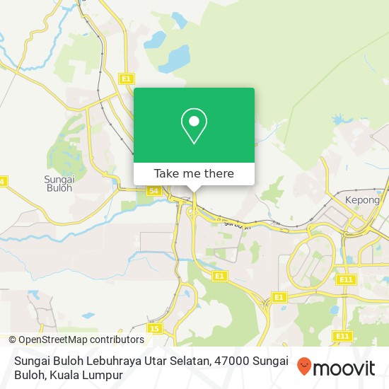 Peta Sungai Buloh Lebuhraya Utar Selatan, 47000 Sungai Buloh