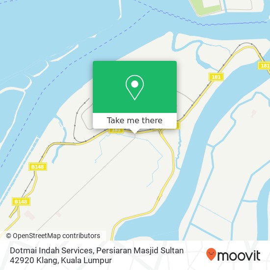 Peta Dotmai Indah Services, Persiaran Masjid Sultan 42920 Klang