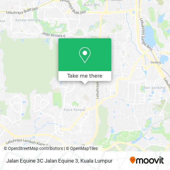 Peta Jalan Equine 3C Jalan Equine 3