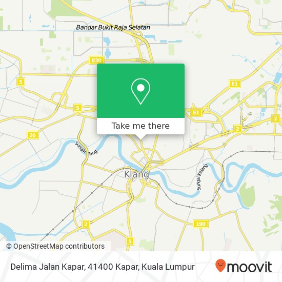 Peta Delima Jalan Kapar, 41400 Kapar