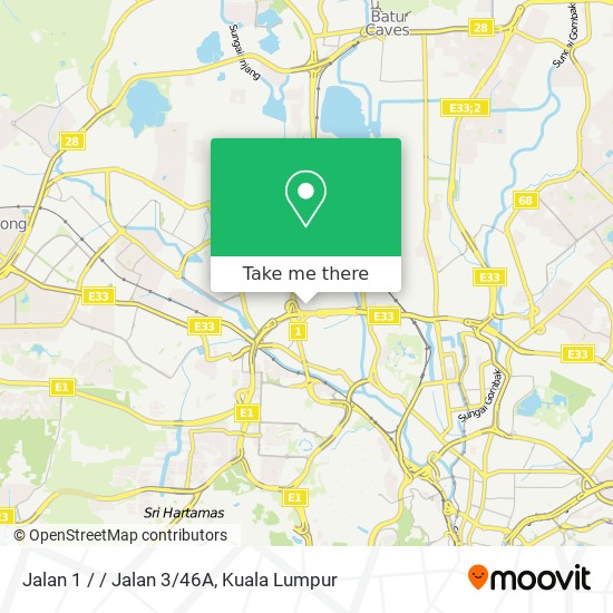 Jalan 1 / / Jalan 3/46A map