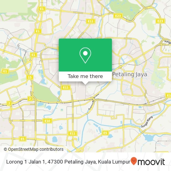 Lorong 1 Jalan 1, 47300 Petaling Jaya map