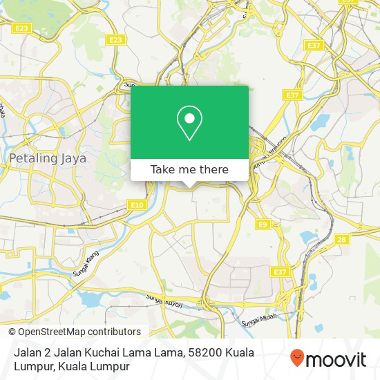 Peta Jalan 2 Jalan Kuchai Lama Lama, 58200 Kuala Lumpur
