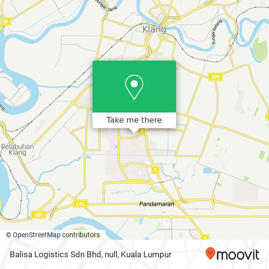 Balisa Logistics Sdn Bhd, null map