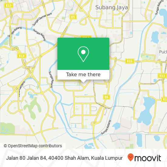 Jalan 80 Jalan 84, 40400 Shah Alam map