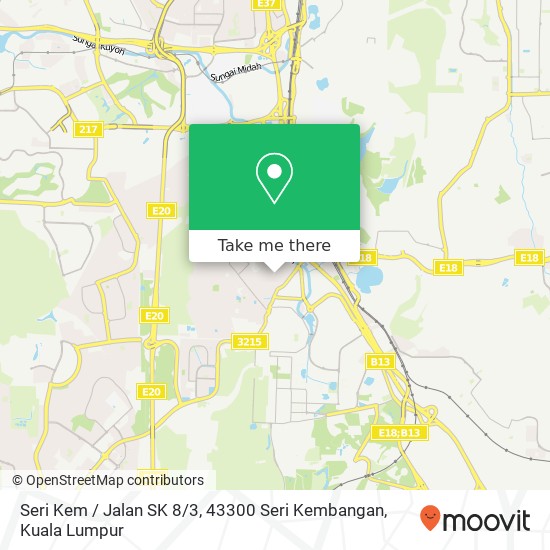 Peta Seri Kem / Jalan SK 8 / 3, 43300 Seri Kembangan