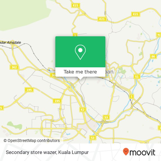 Secondary store wazer map