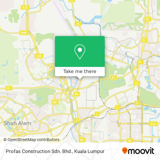 Profas Construction Sdn. Bhd. map