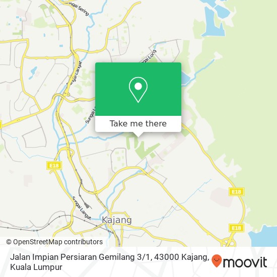 Jalan Impian Persiaran Gemilang 3 / 1, 43000 Kajang map