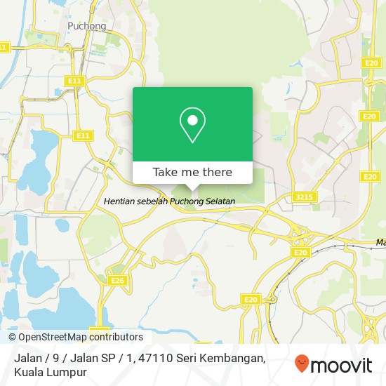 Jalan / 9 / Jalan SP / 1, 47110 Seri Kembangan map