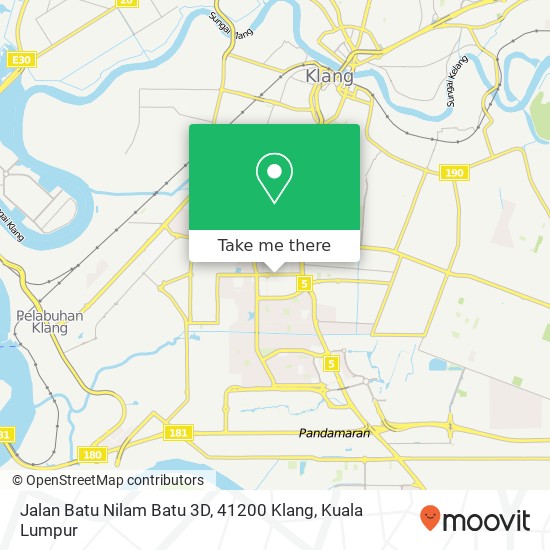 Jalan Batu Nilam Batu 3D, 41200 Klang map